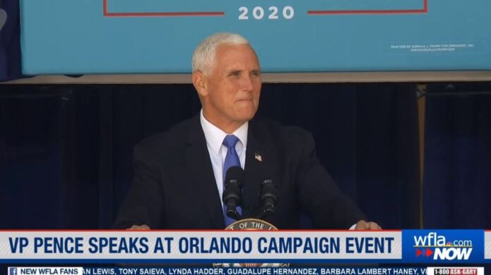 vice-president-pence-makes-campaign-stops-in-orlando,-the-villages
