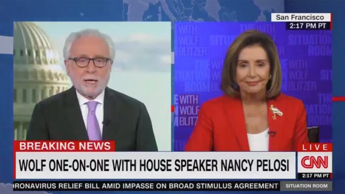 pelosi-lashes-out-at-cnn’s-wolf-blitzer-as-gop-‘apologist’-during-testy-exchange-on-stalled-covid-stimulus