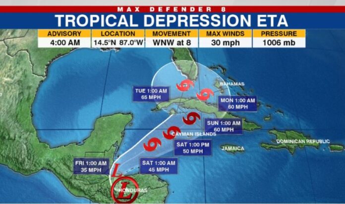 tracking-the-tropics:-eta,-now-a-tropical-depression,-forecast-to-intensify-with-florida-in-its-path