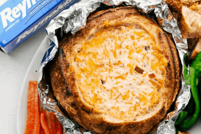 baked-cream-cheese-salsa-dip-(in-a-bread-bowl)